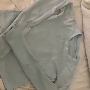 lululemon athletica Light Blue Long Sleeve Tee